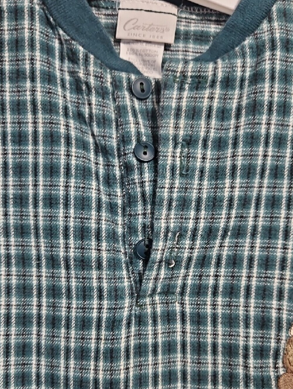 90s Vintage Plaid Woodland Sleeper - Picture 4 of 6